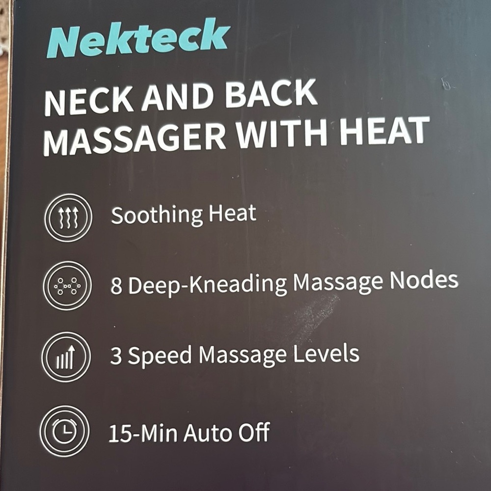 Nekteck Neck and Back Massager with Heat